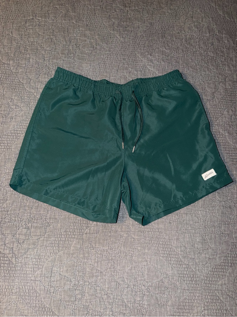 Bather Classic Solid Pine Swim Trunk-5.5” inseam Men’s Size-L